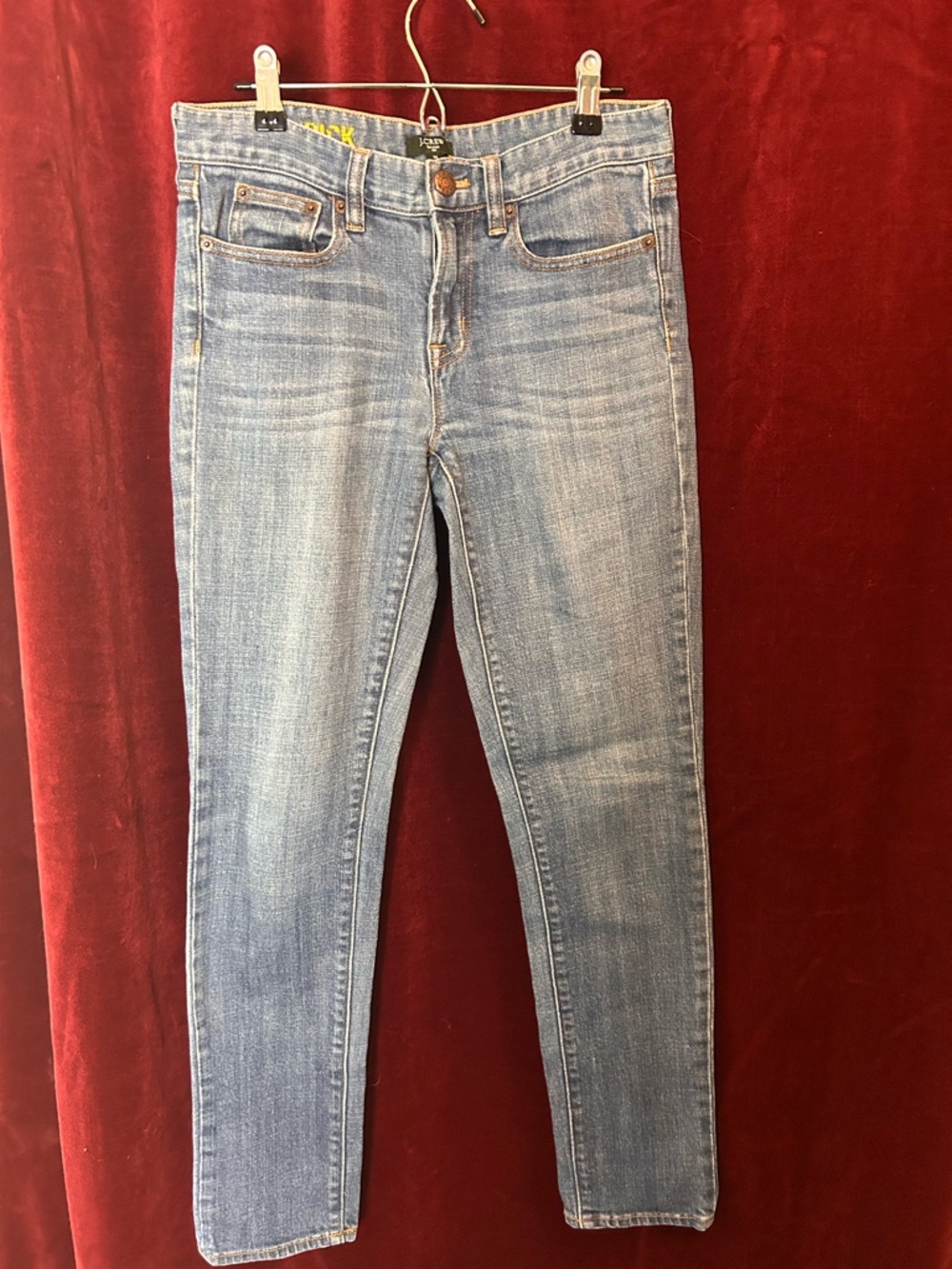 J. Crew Light Blue Cropped Toothpick Jeans